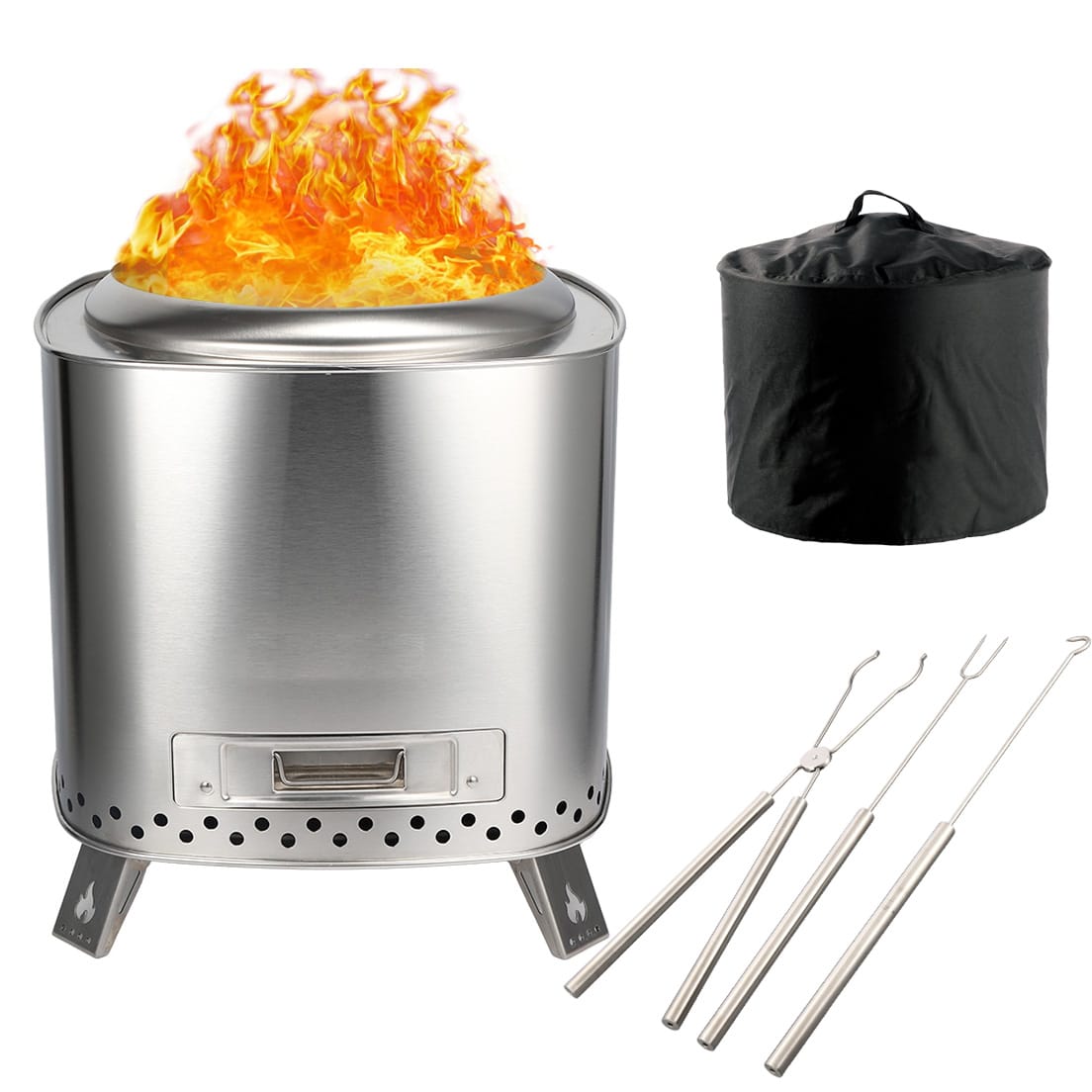 square smokeless fire pit wholesale KZ-F series