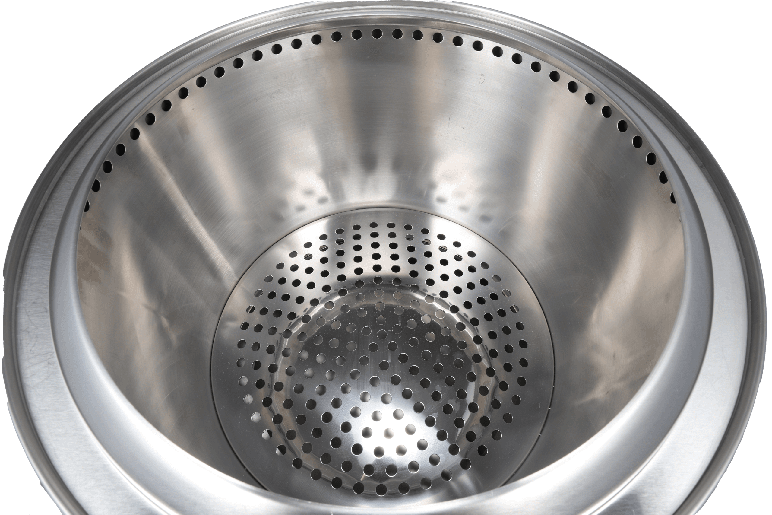 KZ-YS smokeless fire pit top view – interior bowl chamber with perforated ash plate