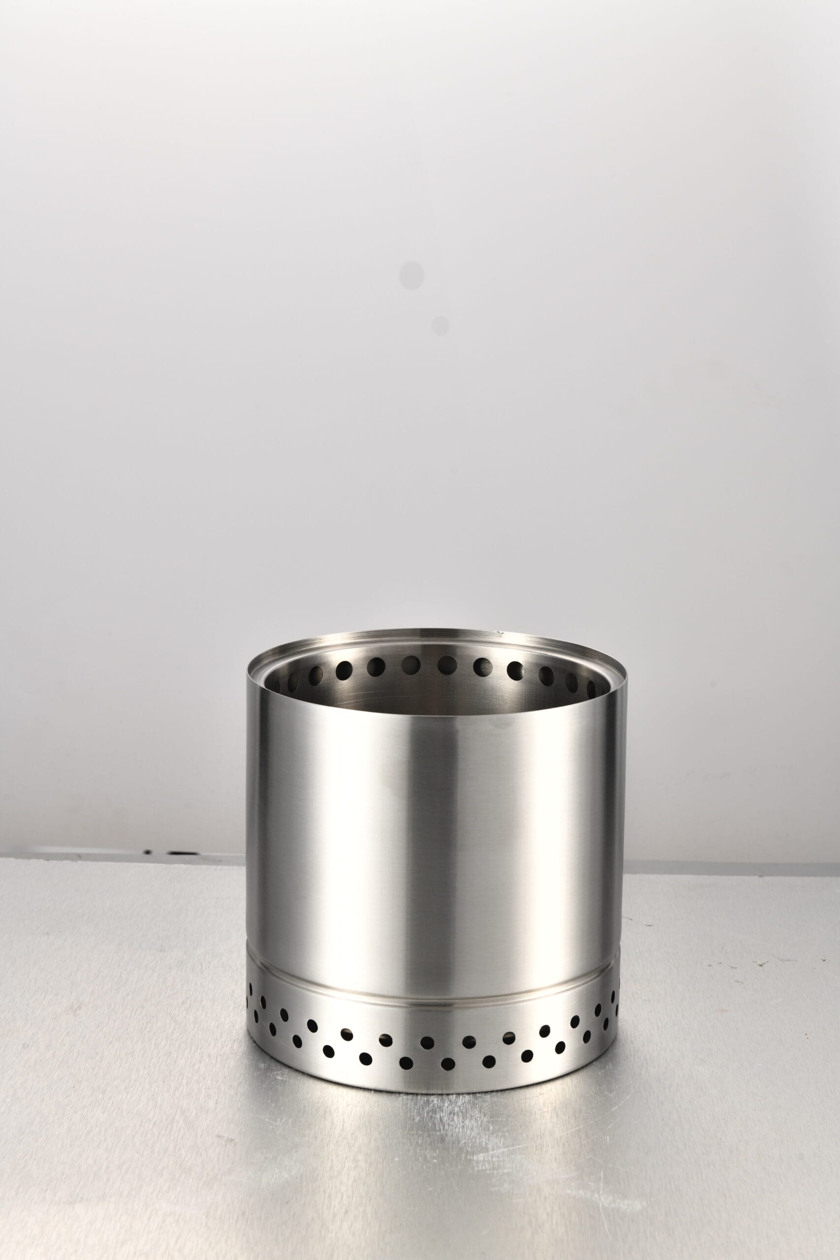 KZ-X220 tabletop smokeless fire pit body – 304 stainless steel double-wall secondary combustion design