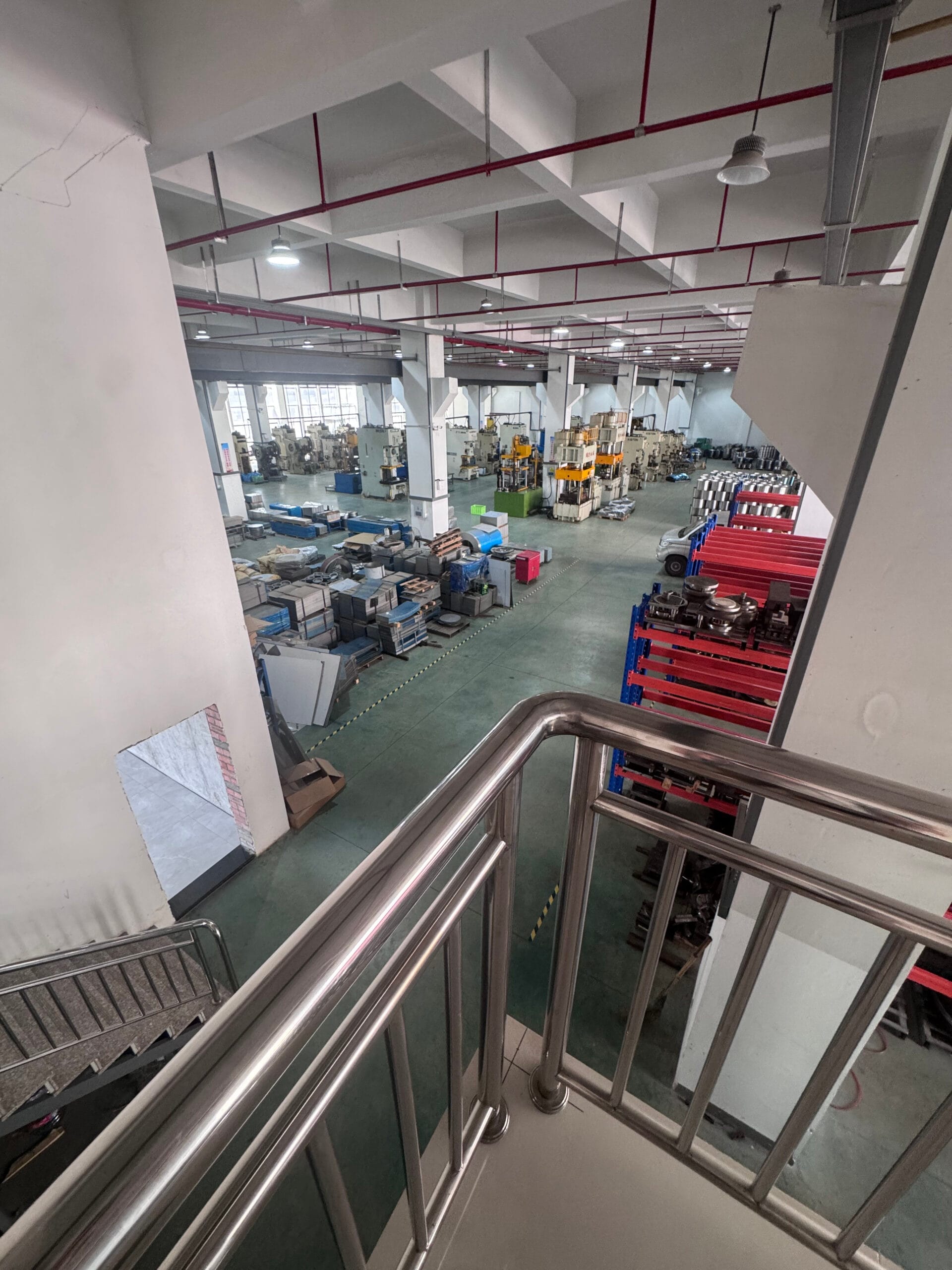 Smokeless fire pit production line at OneProStove partner factory in Ningbo, China