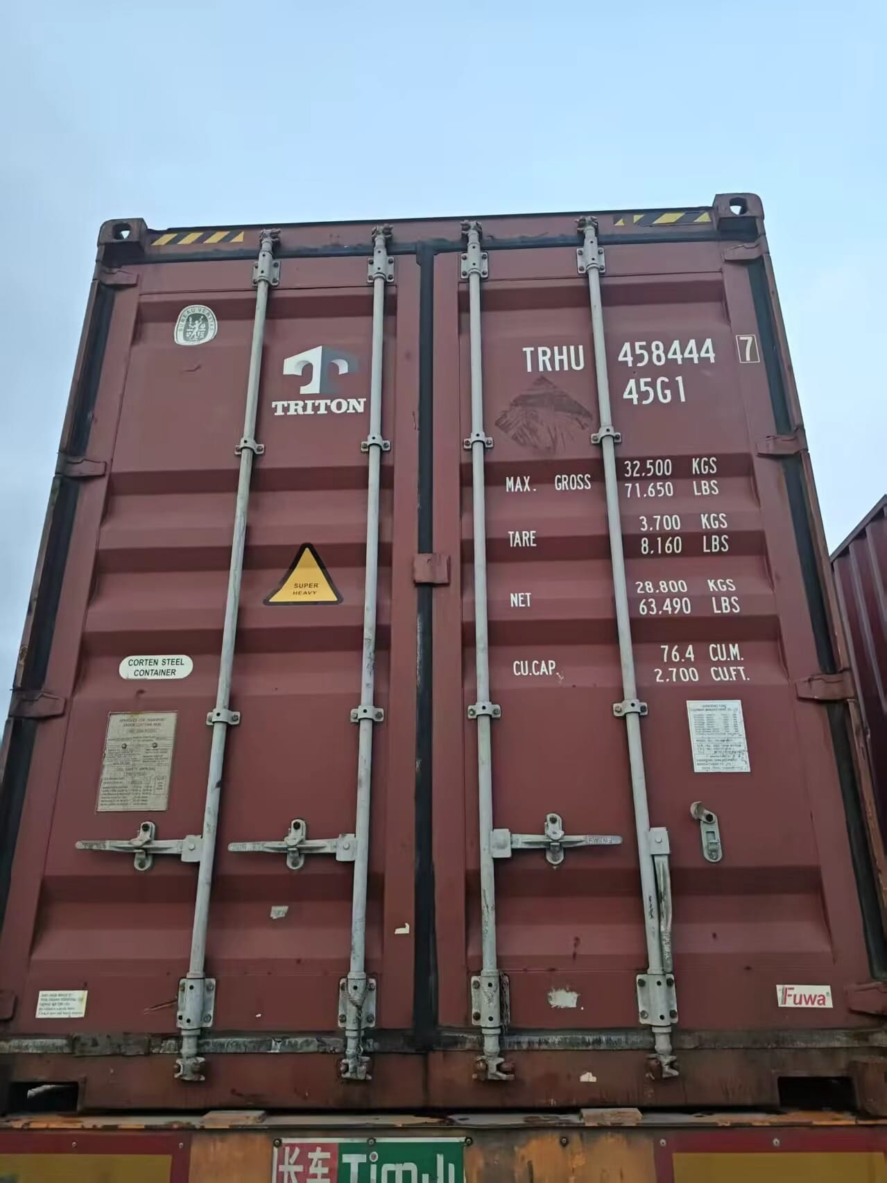fire pit container loading and export logistics