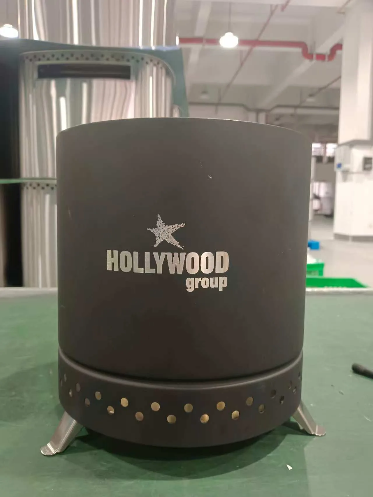Customer logo laser-marked on a sample